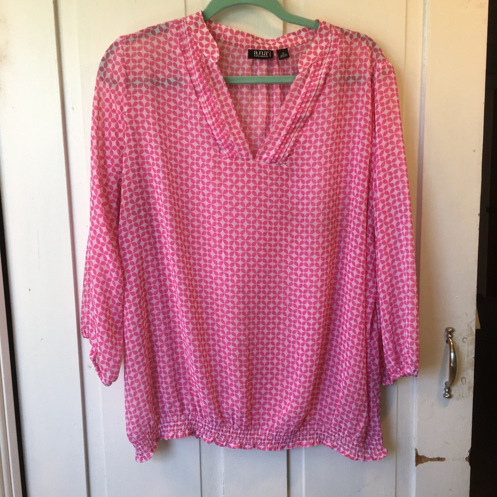 👛 A.n.a. 3/4 Sleeve Blouse 1X